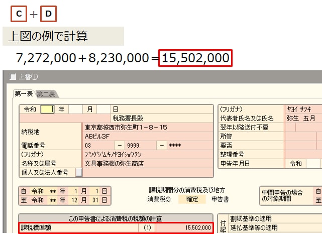 売上高 と消費税申告書の 1 課税標準額 が合わない 弥生会計 サポート情報