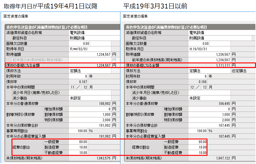 減価償却費の計算 の ロ 償却の基礎になる金額 の計算方法 弥生会計 サポート情報