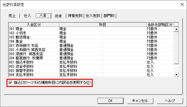 科目 小切手 勘定