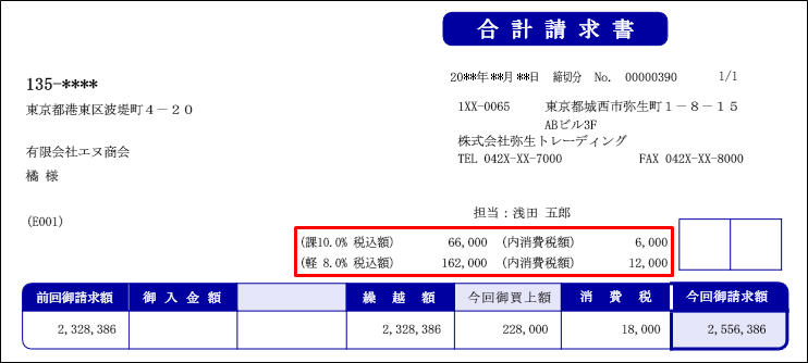 合計請求書で適格請求書等保存方式 区分記載請求書等保存方式に対応できますか 弥生販売 サポート情報