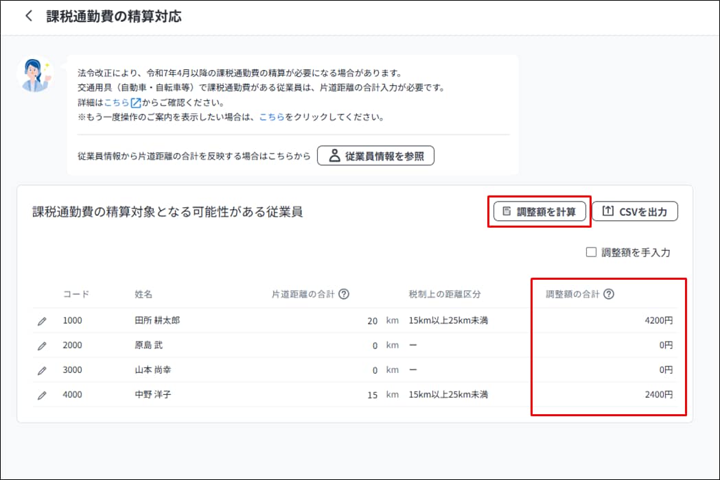 交通用具使用者の通勤手当の非課税限度額引き上げの年末調整での精算に