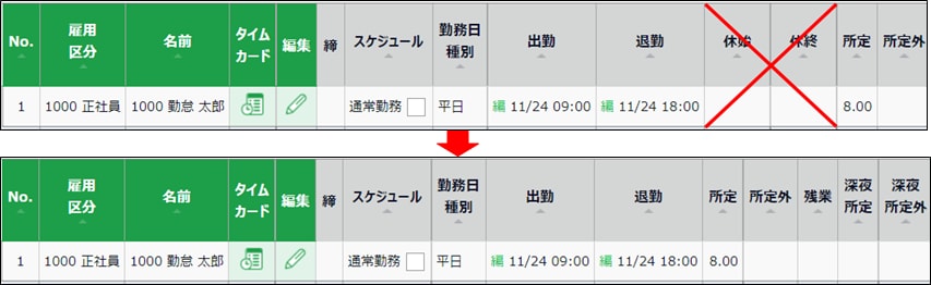 打刻休憩を利用しない場合の制御方法｜ 弥生勤怠 Next サポート情報