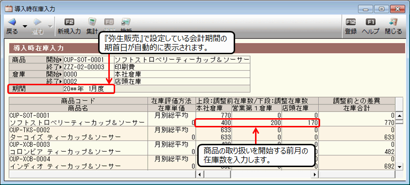 新しく取り扱う商品の在庫入力方法｜ 弥生販売 サポート情報