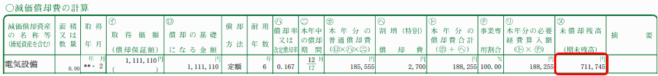 償却 残高 未
